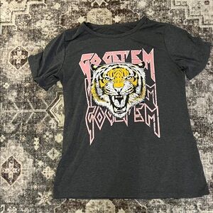 Kids Graphic Tiger T-Shirt - Gray